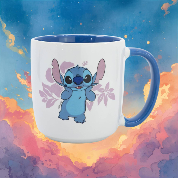 Lilo & Stitch Tasse Stitch pink Flowers